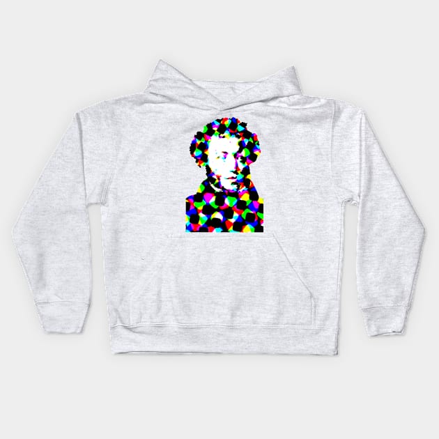 Pushkin. White Edition Kids Hoodie by daridesign